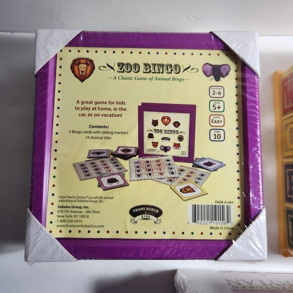Front Porch Classics Games Lot of 3 Adventures in Fairyland Zoo Bingo Wo… - Picture 3 of 10